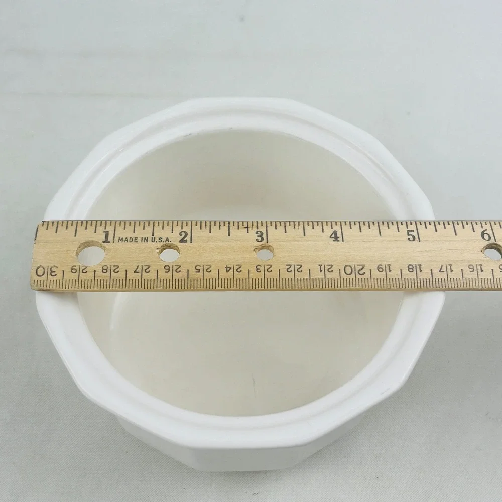 Pfaltzgraff Heritage White Butter Tub & Lid Stoneware Lidded Dish Storage USA‎